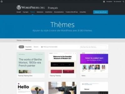 WordPress.org | Thèmes gratuits