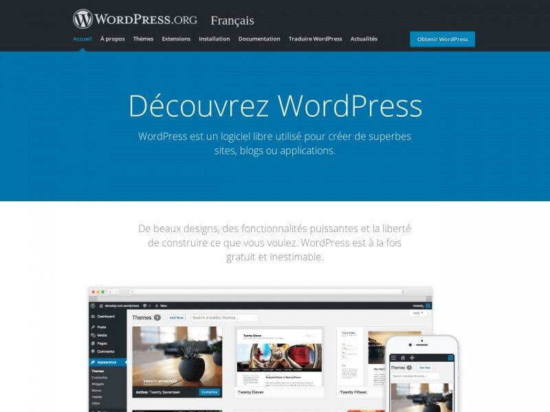 WordPress – Outil de blog, plateforme de publication et CMS